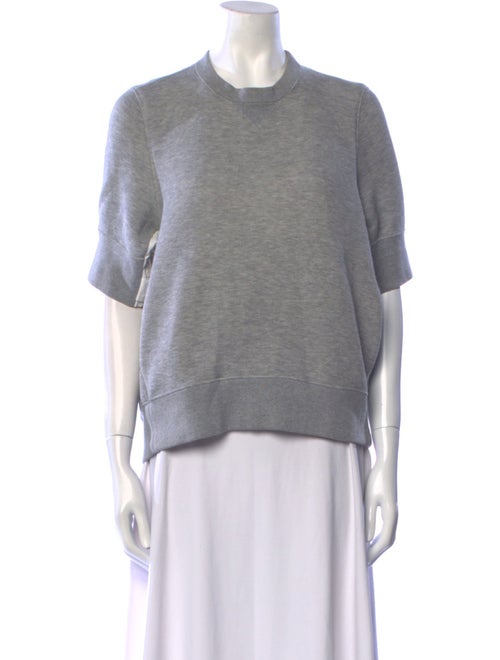 Sacai Crew Neck Short Sleeve Sweatshirt