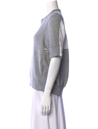 Sacai Crew Neck Short Sleeve Sweatshirt