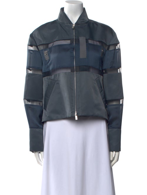 Sacai Mock Neck Long Sleeve Sweatshirt