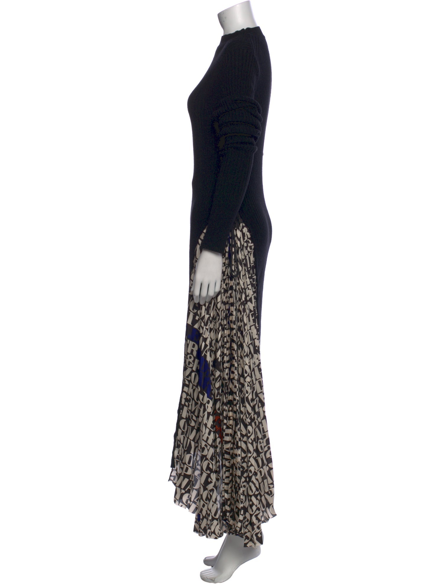 Sacai Animal Print Long Dress