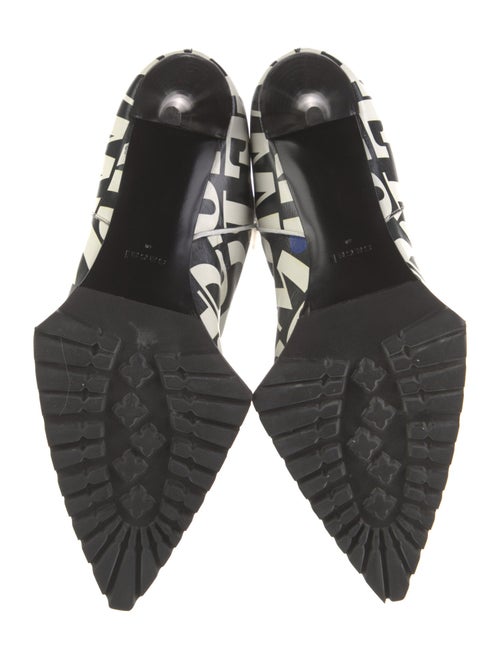 Sacai Leather Printed Boots