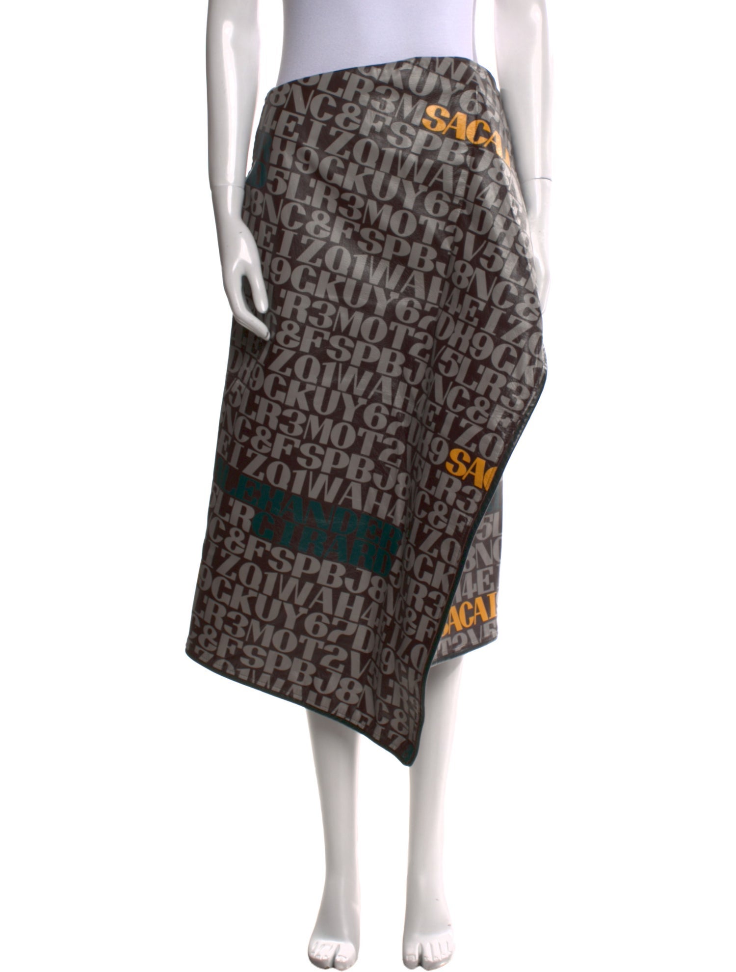 Sacai X Alexander Girard Midi Length Skirt