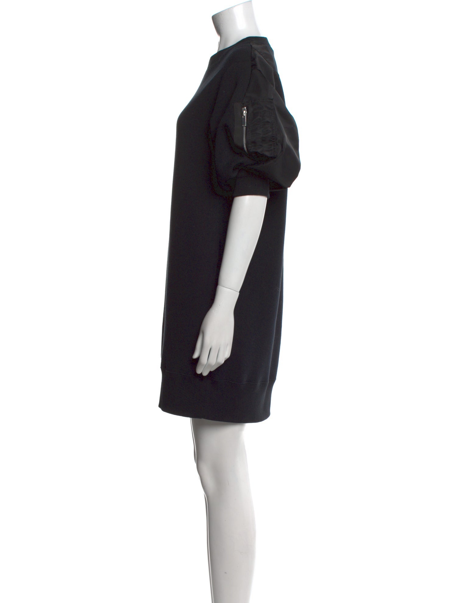 Sacai Crew Neck Mini Dress