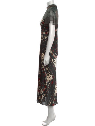 Sacai Printed Long Dress