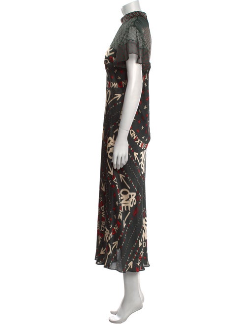 Sacai Printed Long Dress