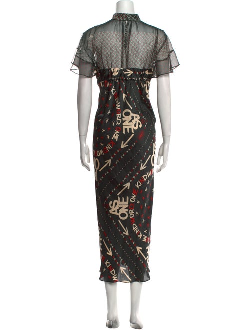 Sacai Printed Long Dress