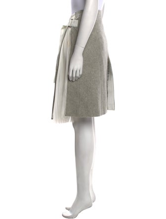 Sacai Wool Knee-Length Skirt
