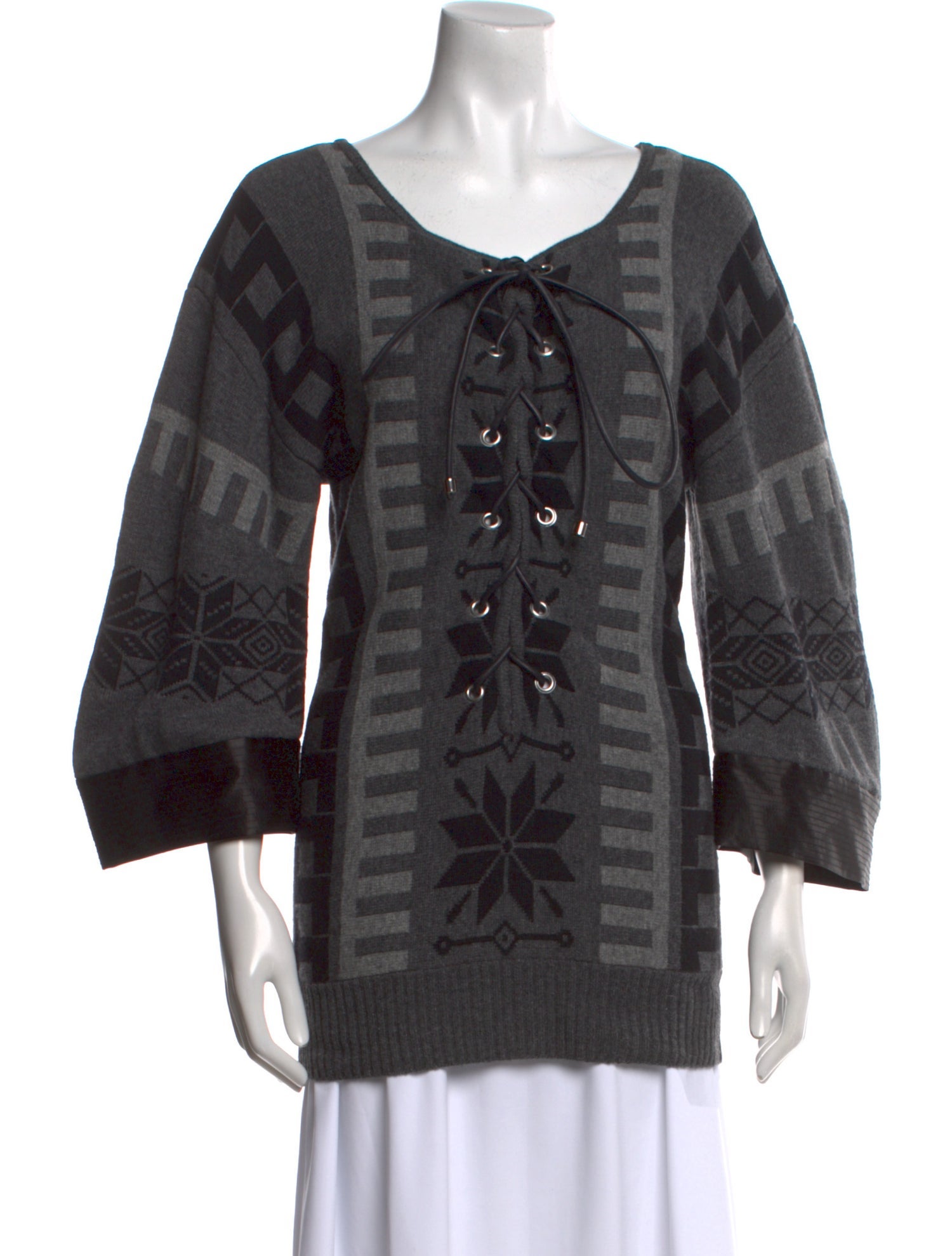 Sacai Wool Printed Sweater