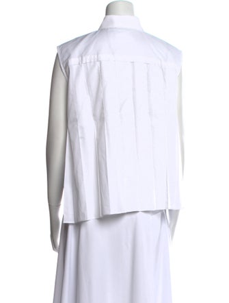Sacai Sleeveless Button-Up Top