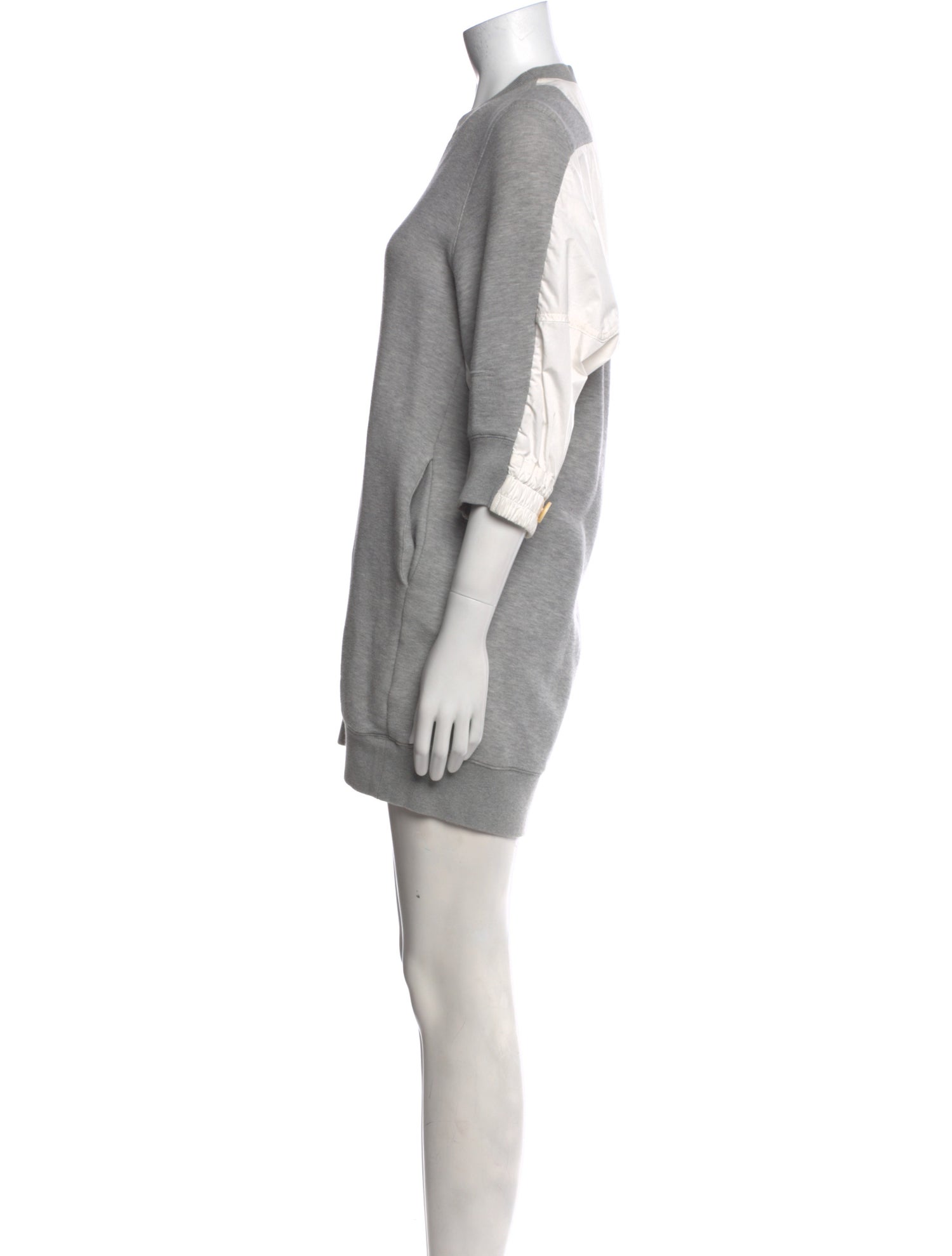 Sacai Crew Neck Mini Dress