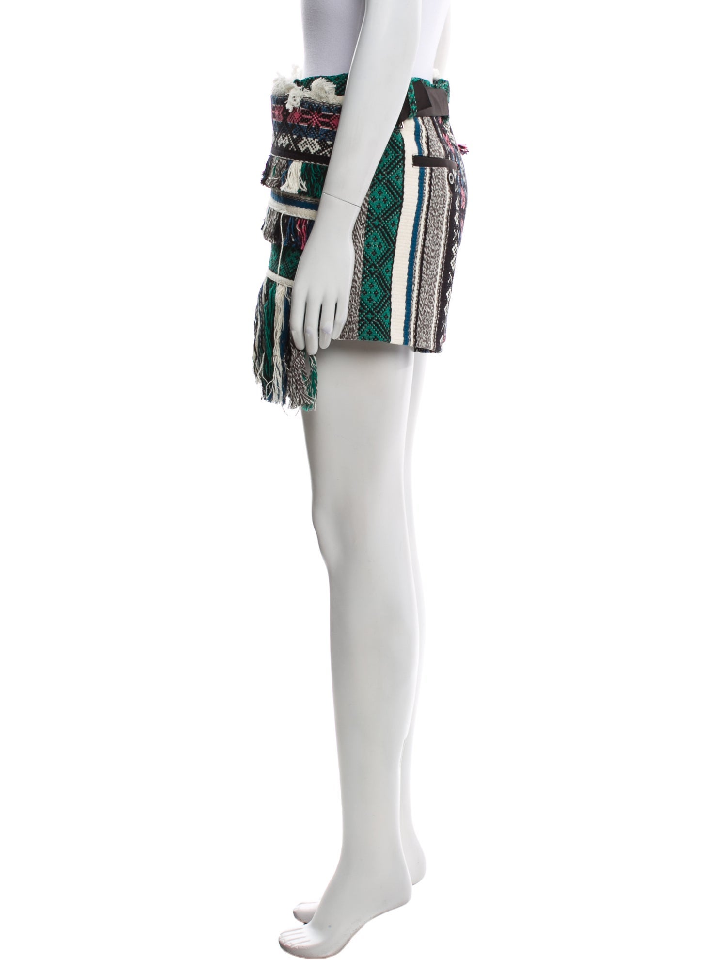 Sacai Printed Mini Shorts w/ Tags