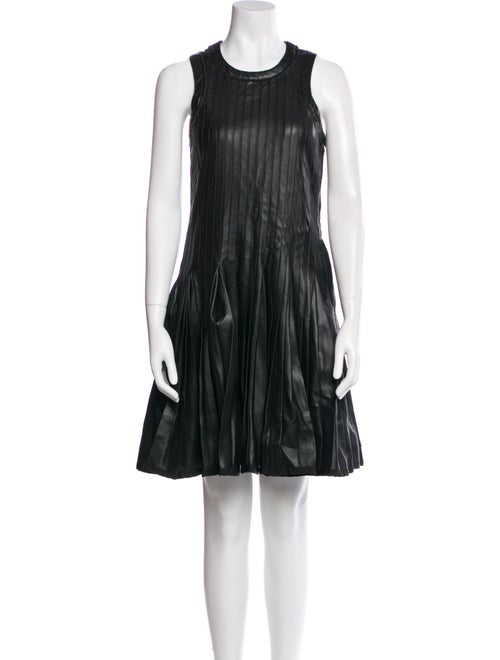 Sacai Faux Leather Mini Dress