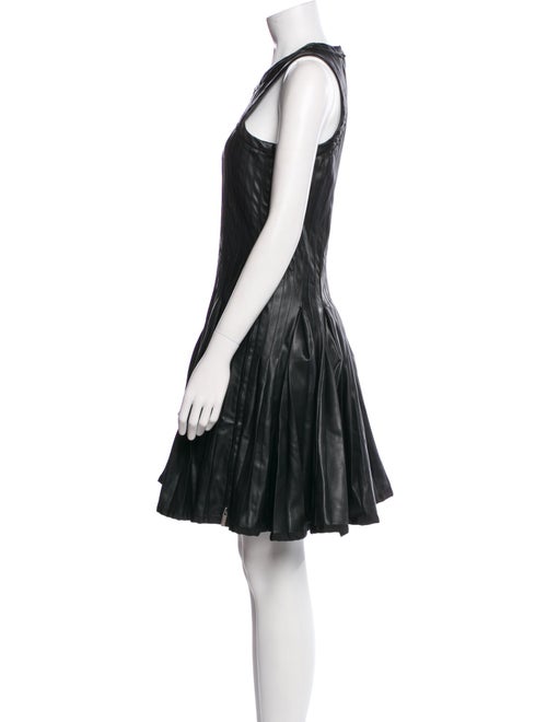 Sacai Faux Leather Mini Dress