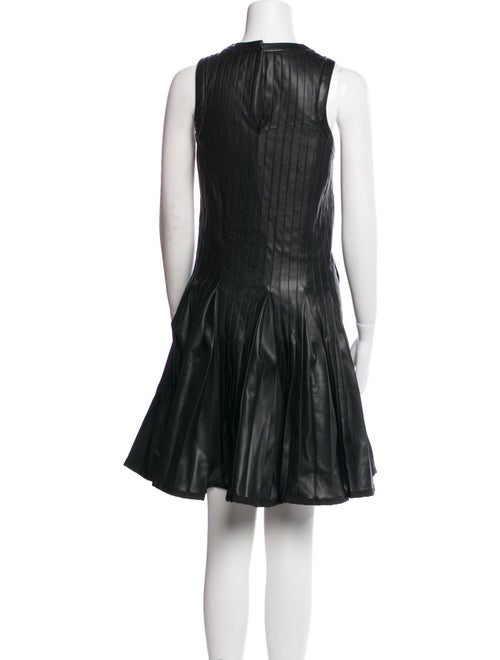 Sacai Faux Leather Mini Dress