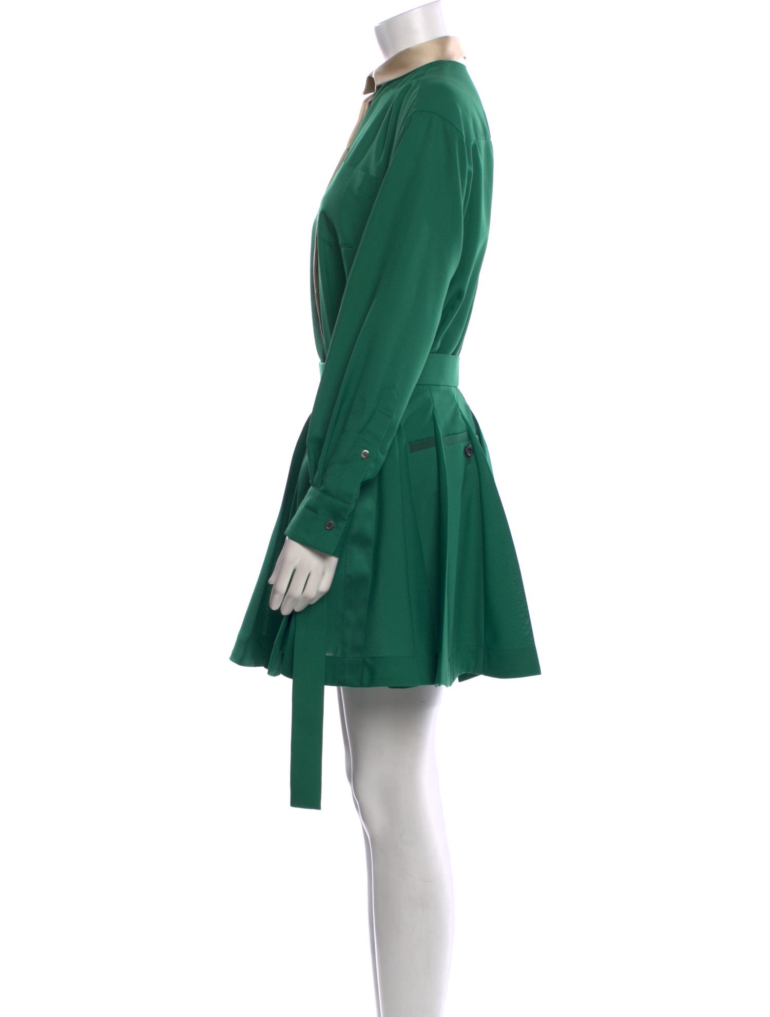 Sacai Mock Neck Mini Dress