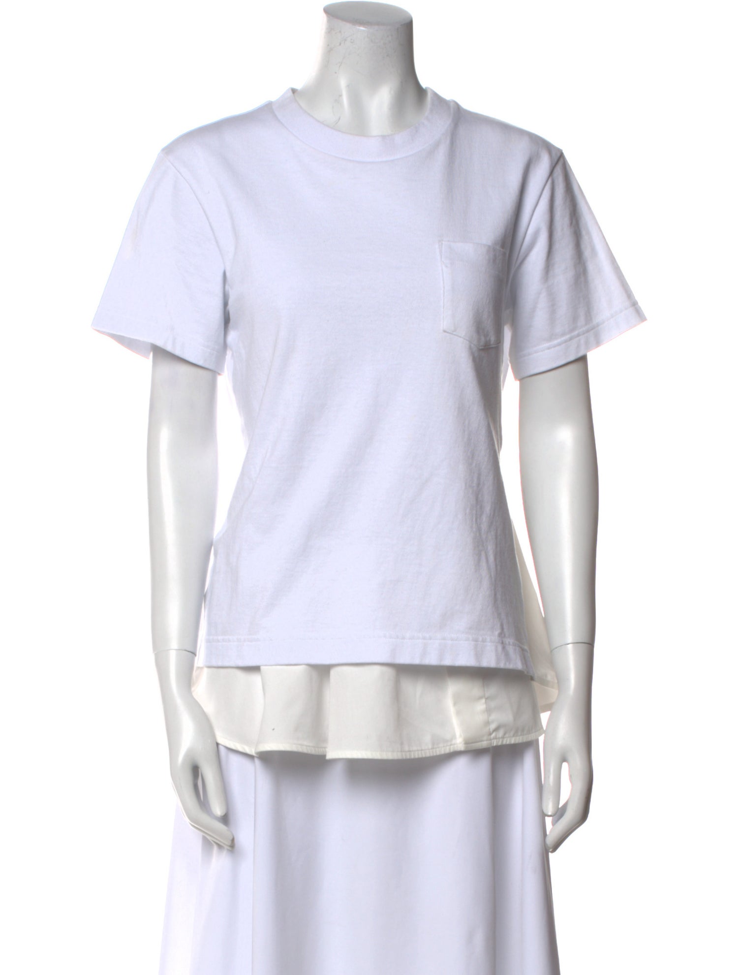 Sacai Crew Neck Short Sleeve T-Shirt