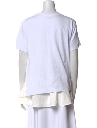 Sacai Crew Neck Short Sleeve T-Shirt