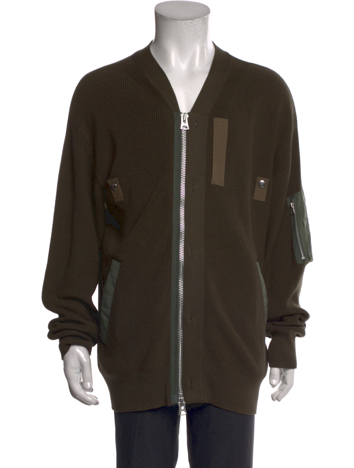 Sacai V-Neck Long Sleeve Cardigan