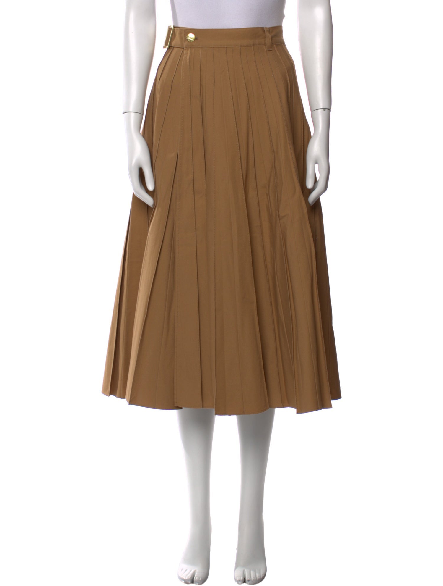 Sacai Pleated Accents Midi Length Skirt