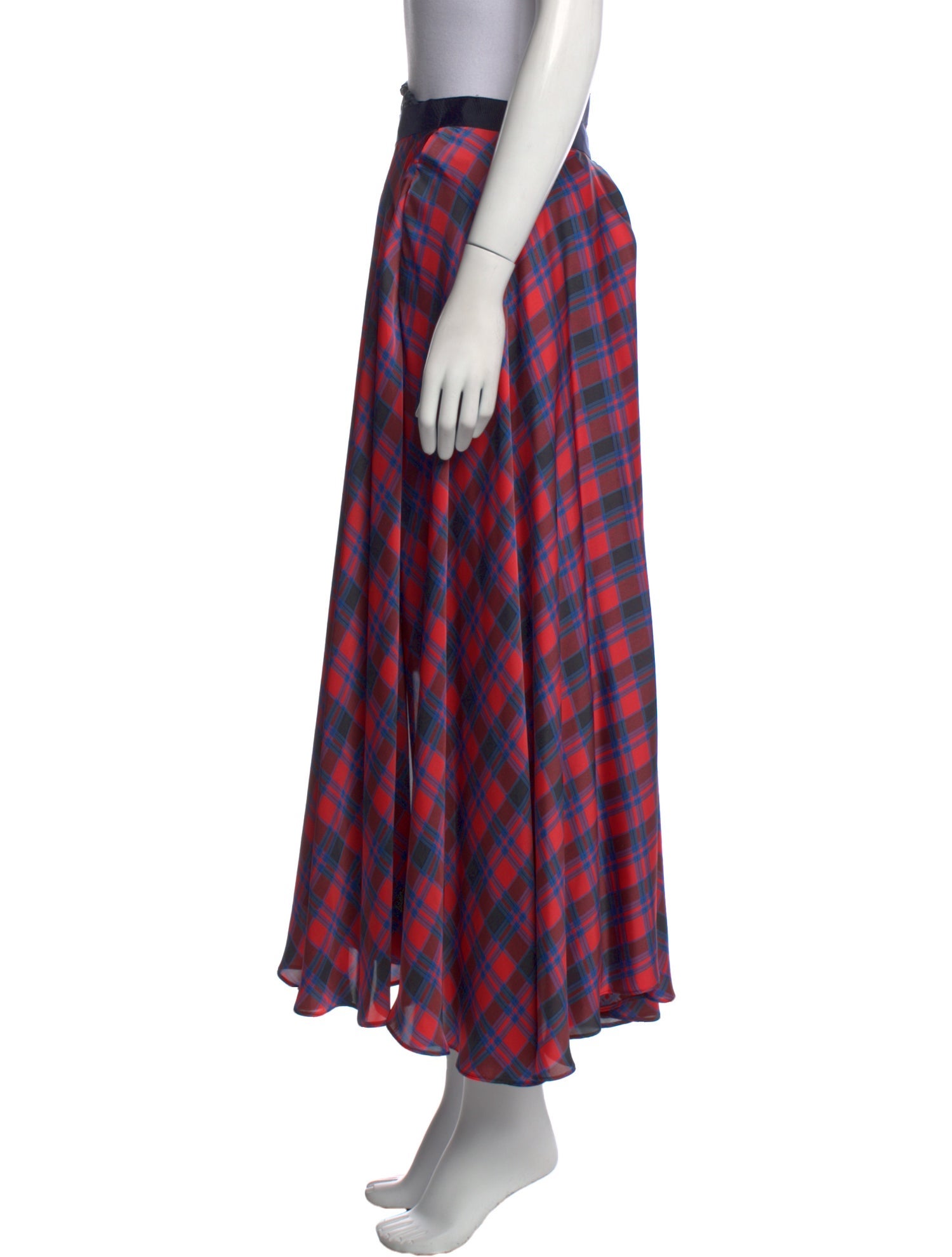 Sacai Plaid Print Midi Length Skirt w/ Tags