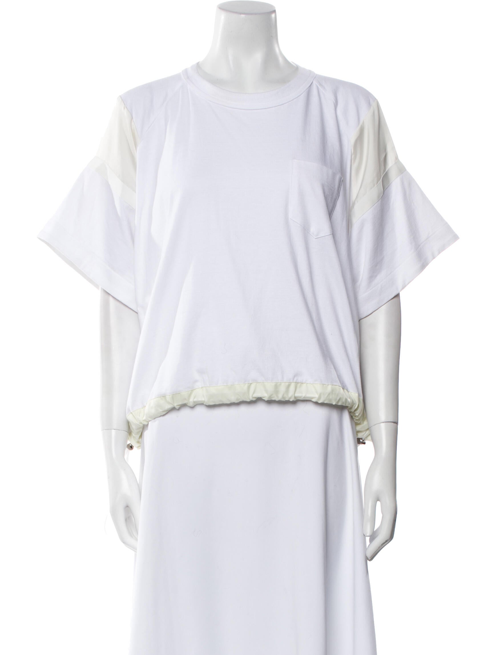 Sacai Crew Neck Short Sleeve T-Shirt