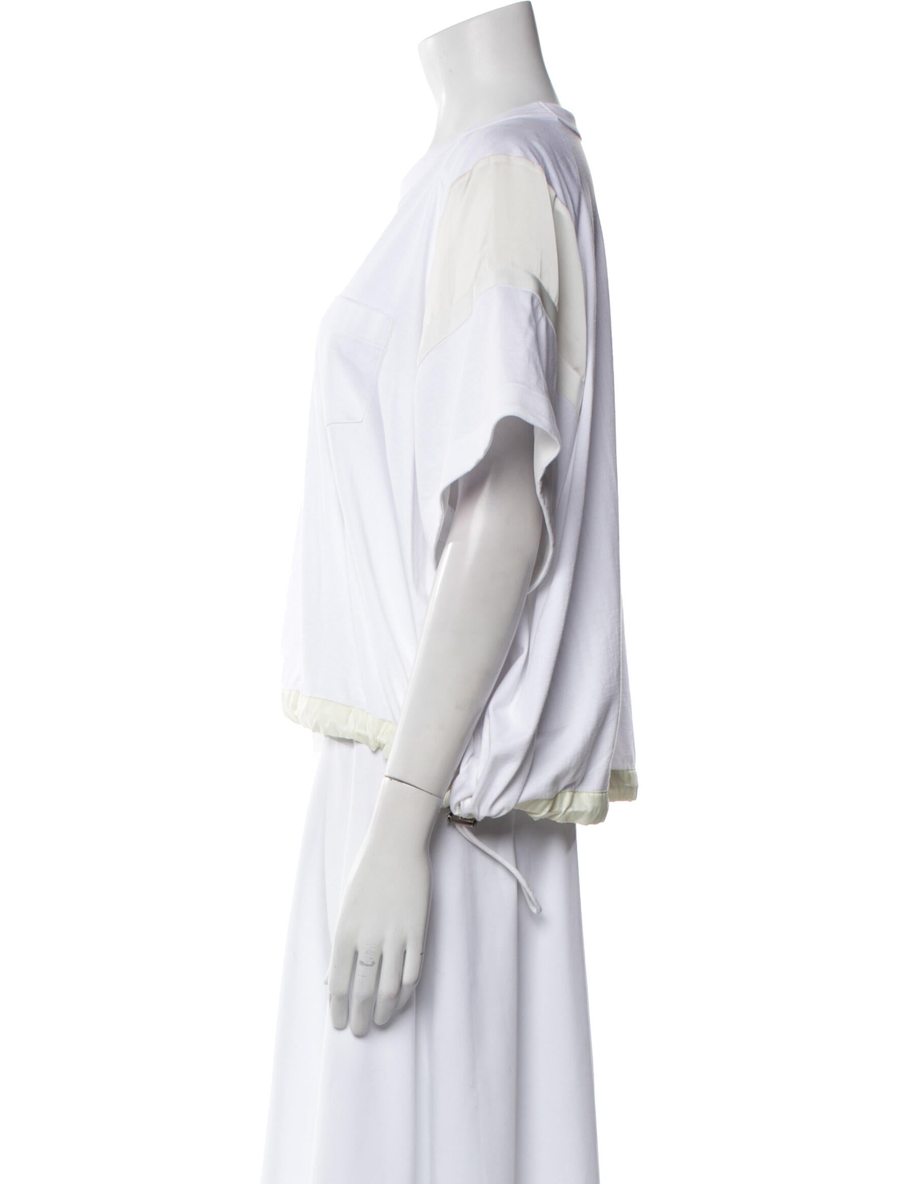 Sacai Crew Neck Short Sleeve T-Shirt