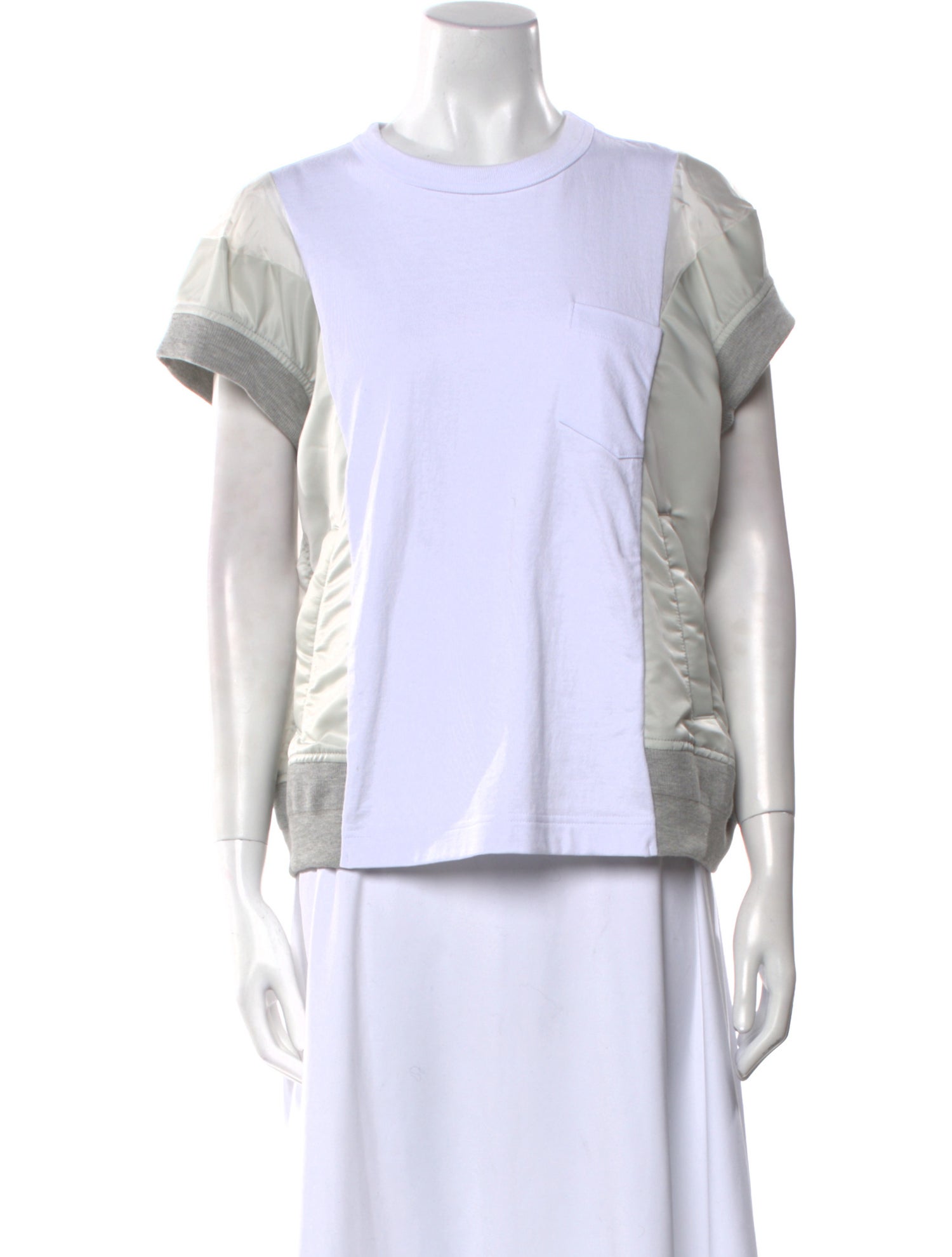 Sacai Crew Neck Short Sleeve T-Shirt