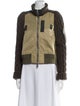 Sacai Nylon Colorblock Pattern Bomber Jacket