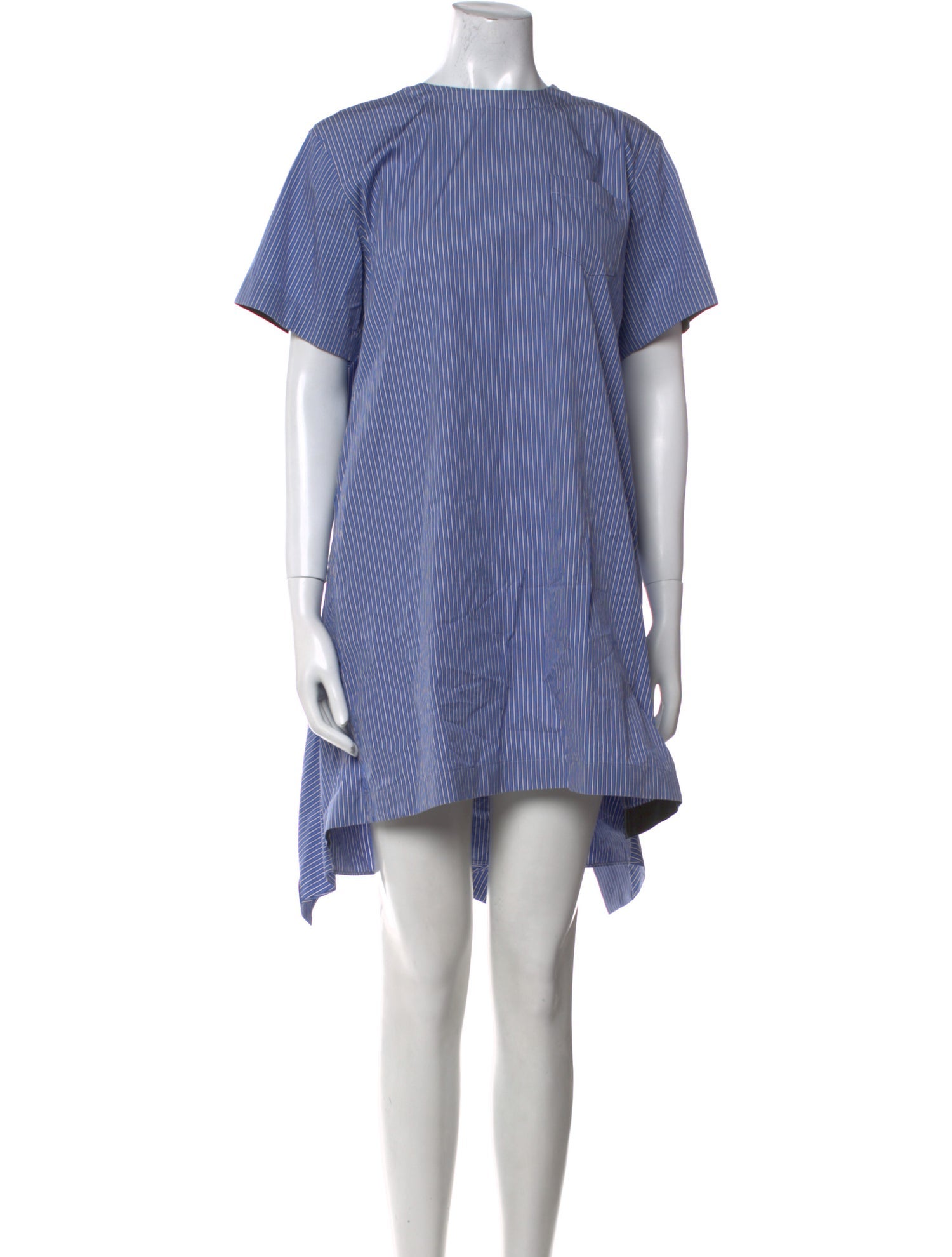 Sacai Striped Knee-Length Dress