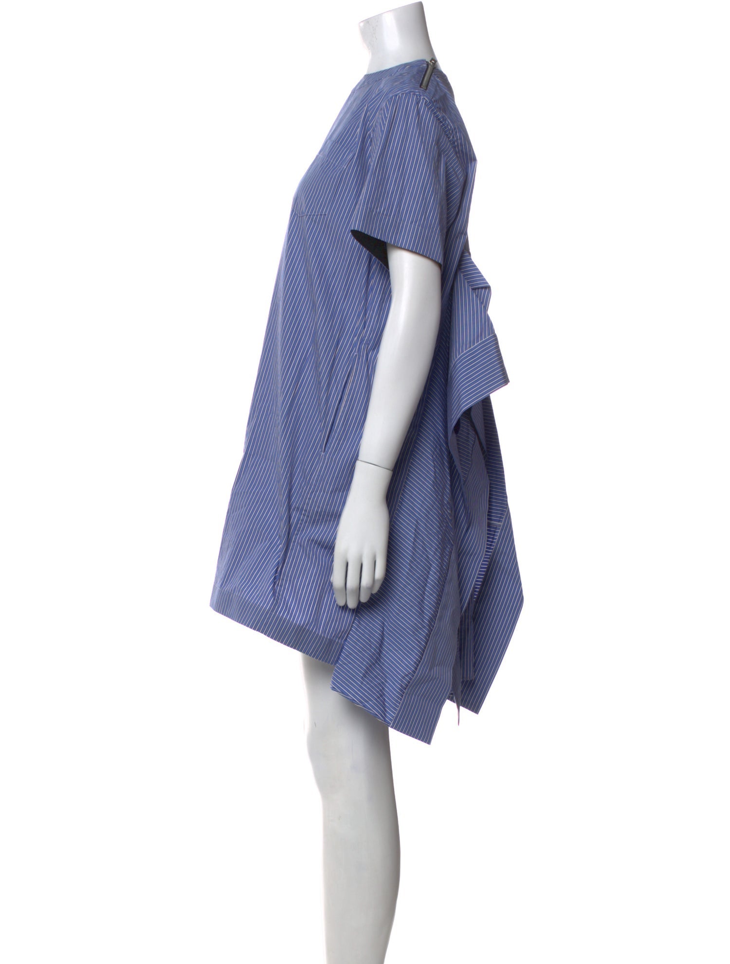 Sacai Striped Knee-Length Dress