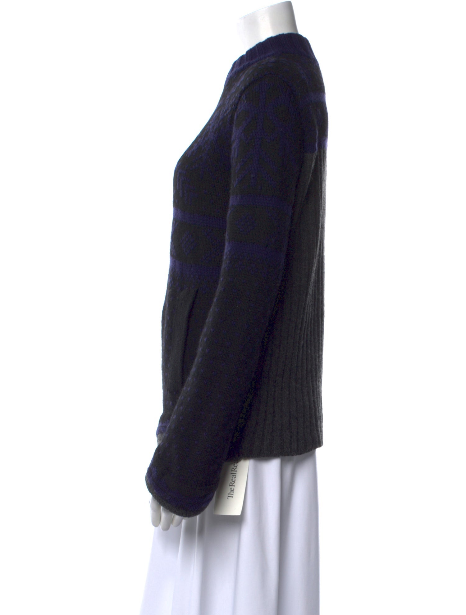 Sacai Wool Mock Neck Sweater