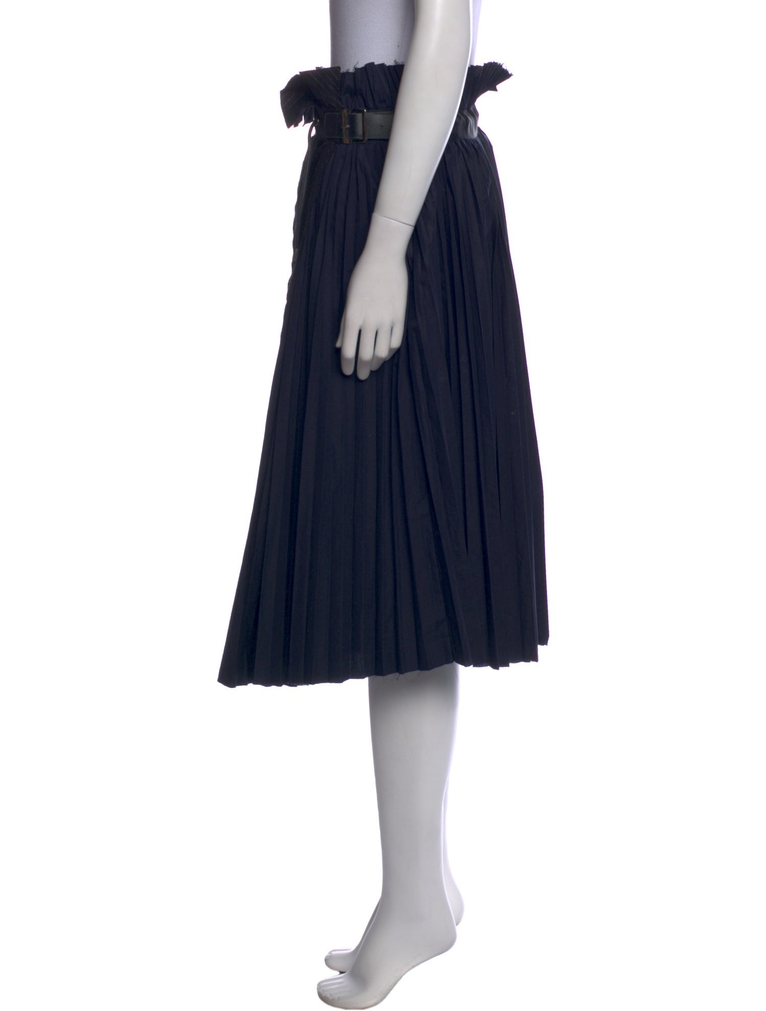 Sacai Wool Knee-Length Skirt