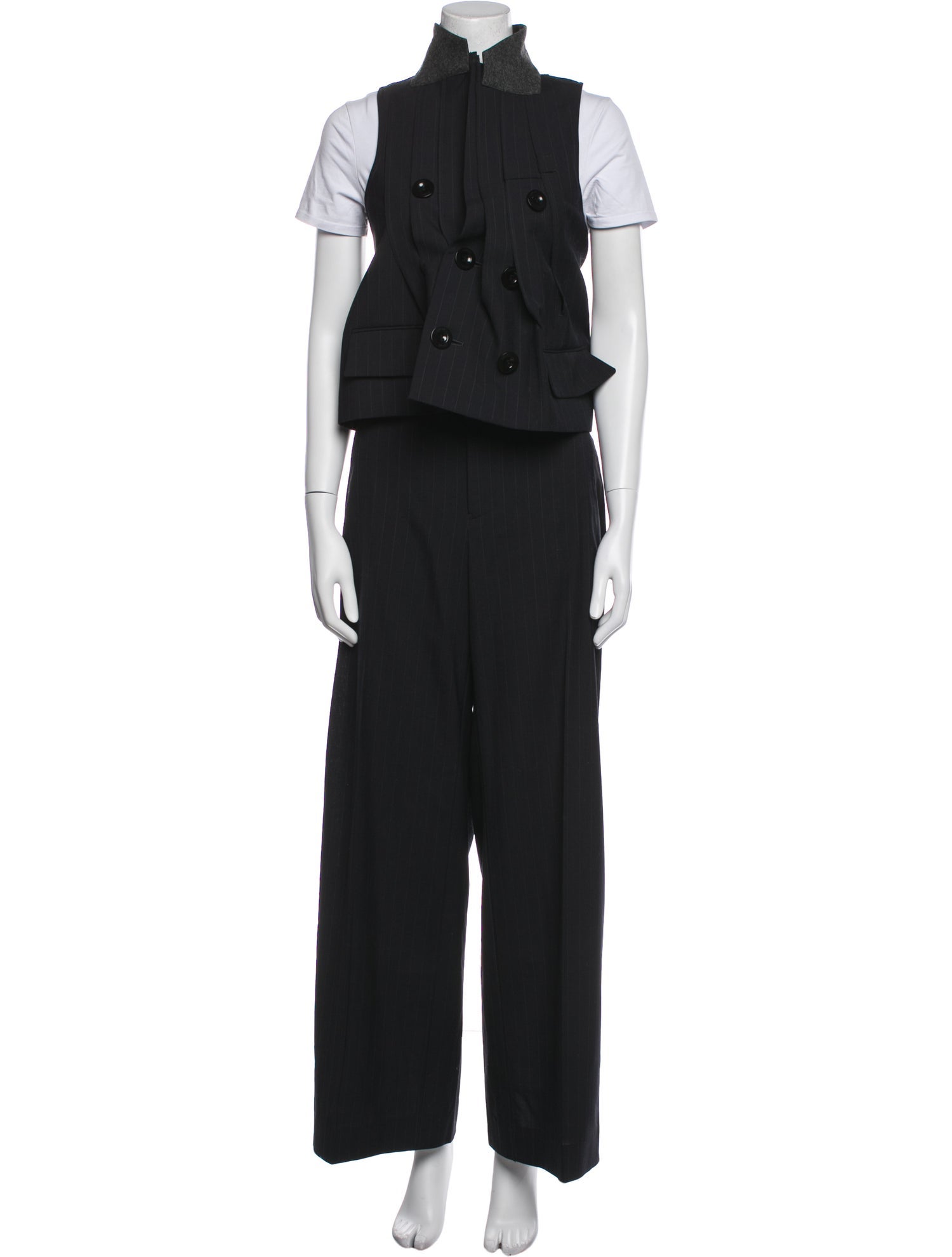 Sacai Pleated Accents Pant Set