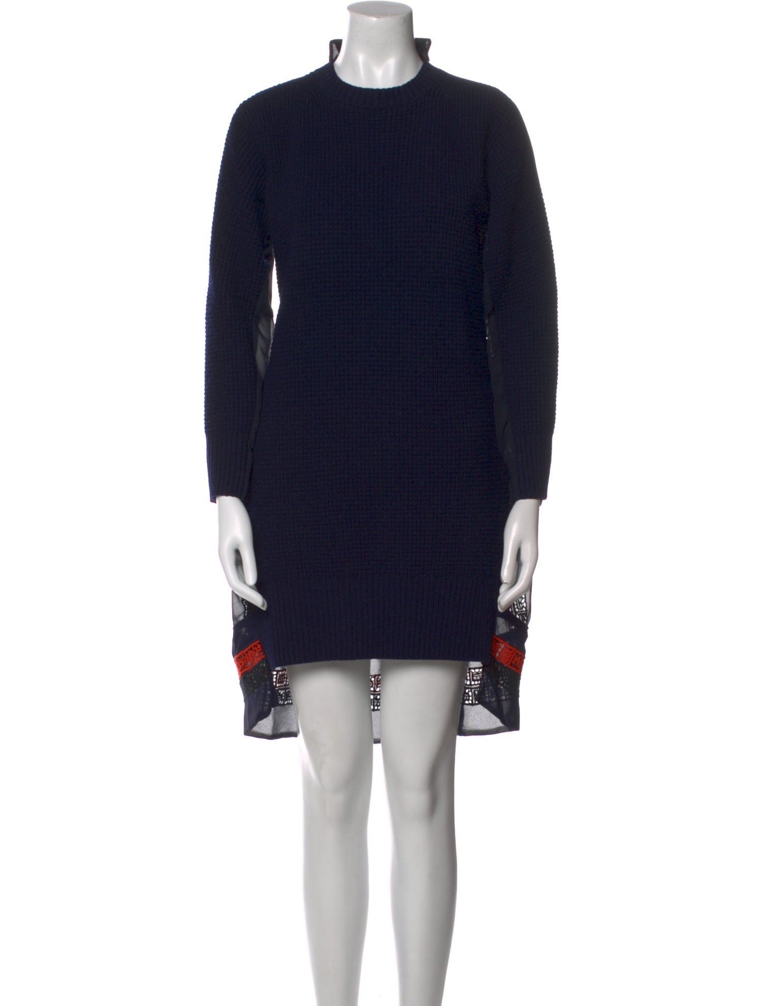 Sacai Mock Neck Mini Dress