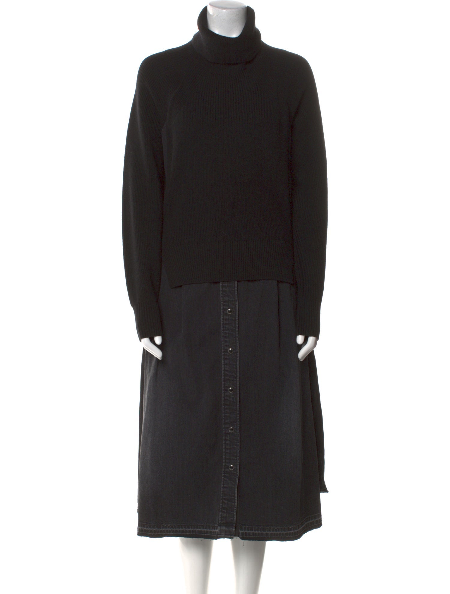 Sacai Wool Midi Length Dress