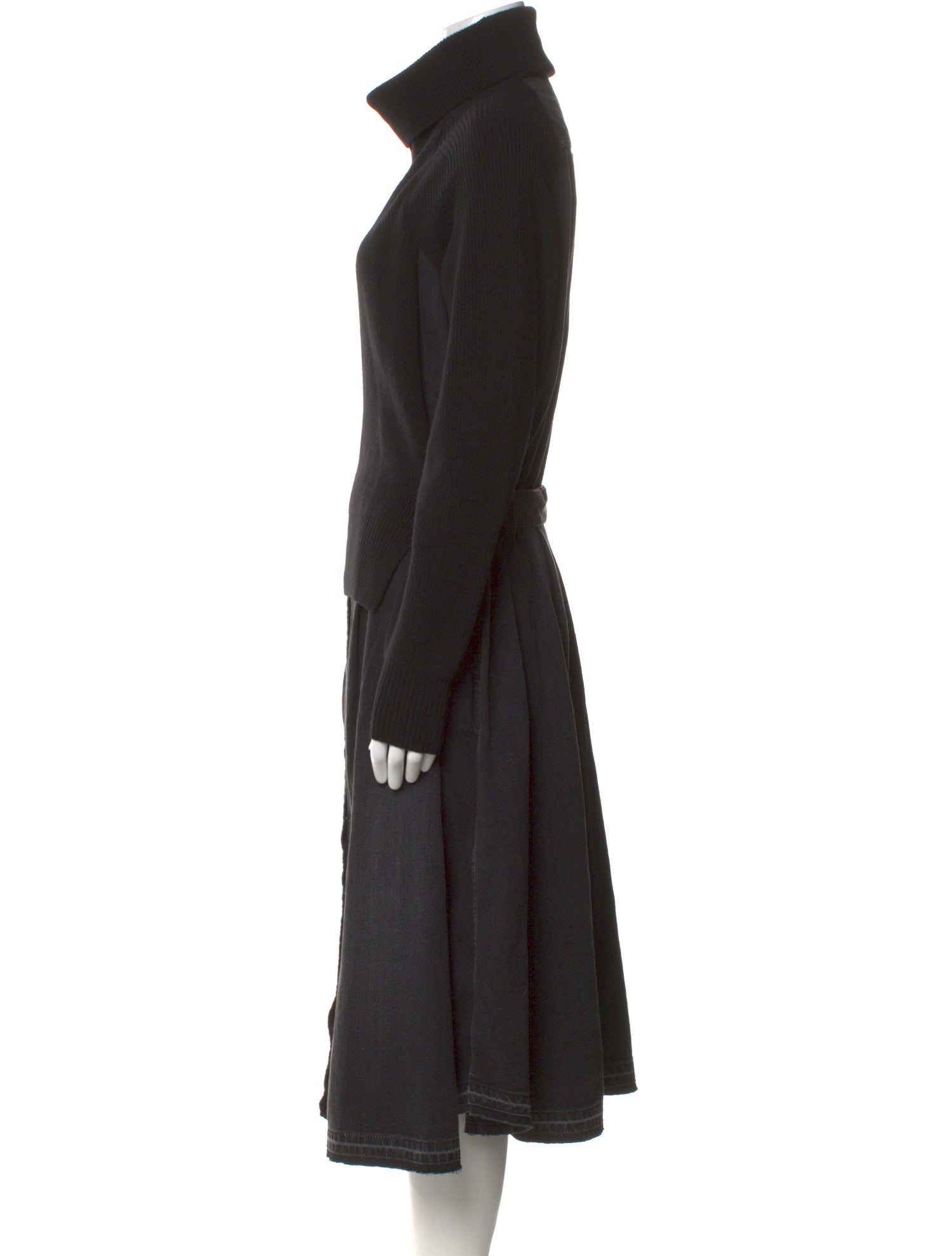 Sacai Wool Midi Length Dress