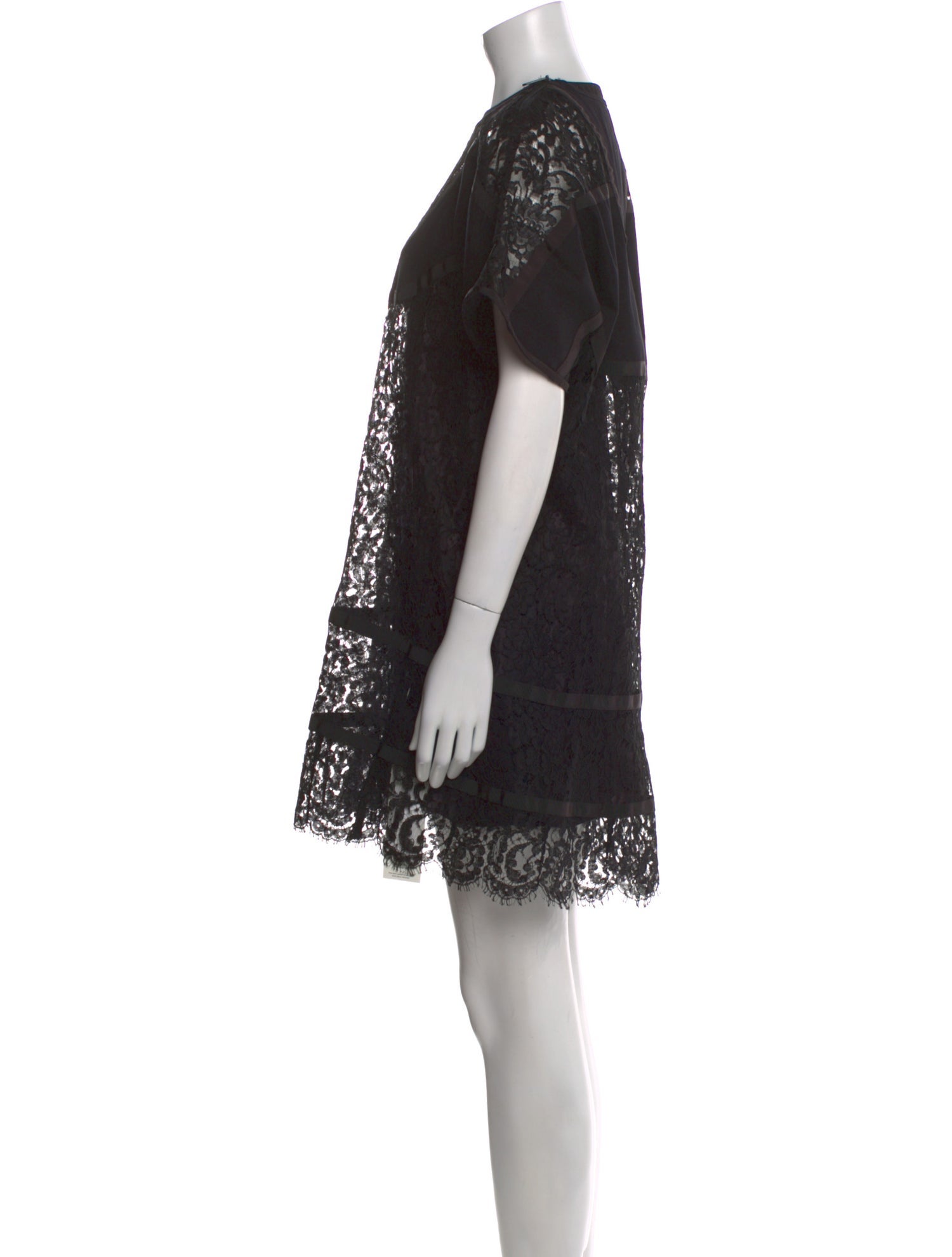 Sacai Lace Pattern Mini Dress