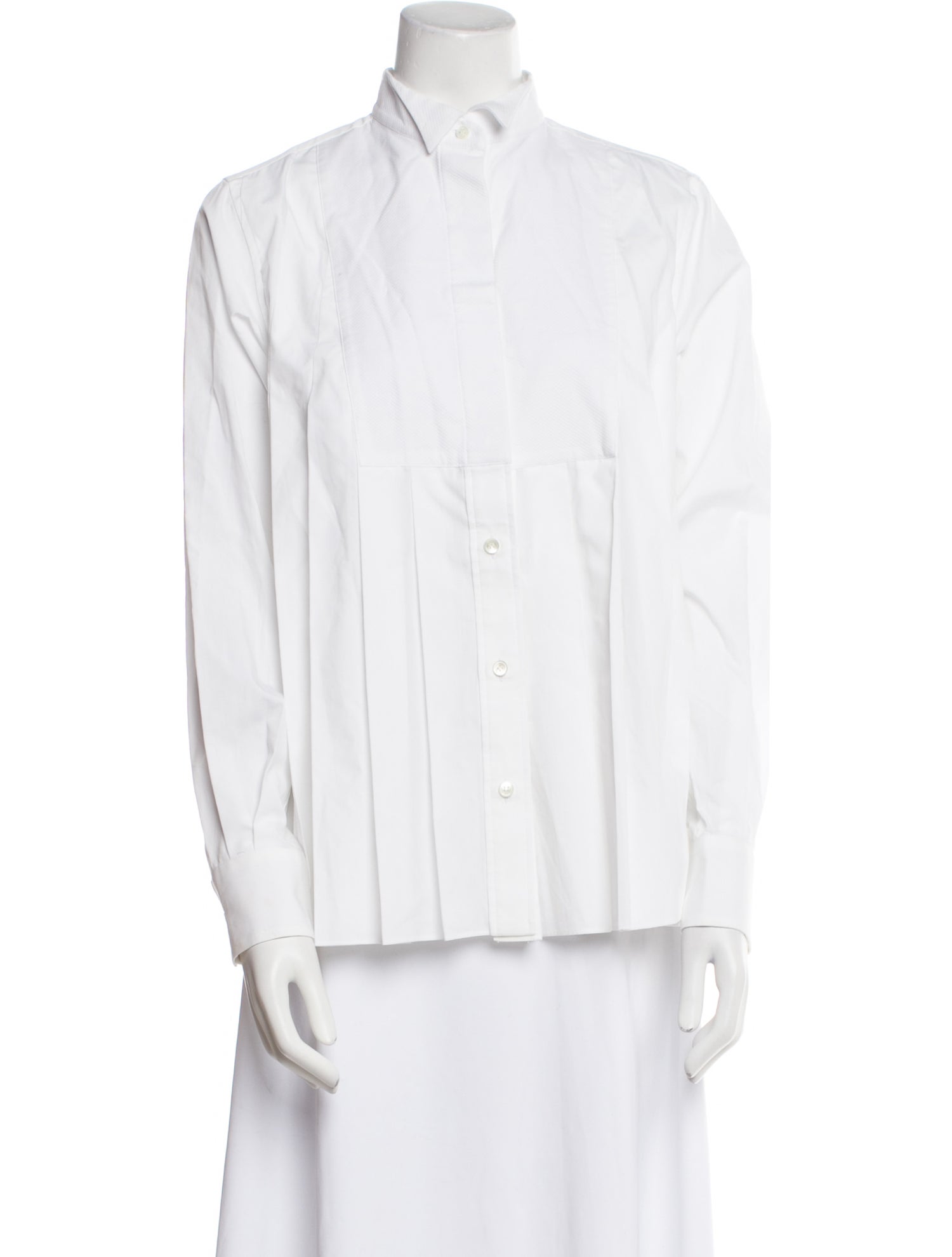 Sacai Long Sleeve Button-Up Top