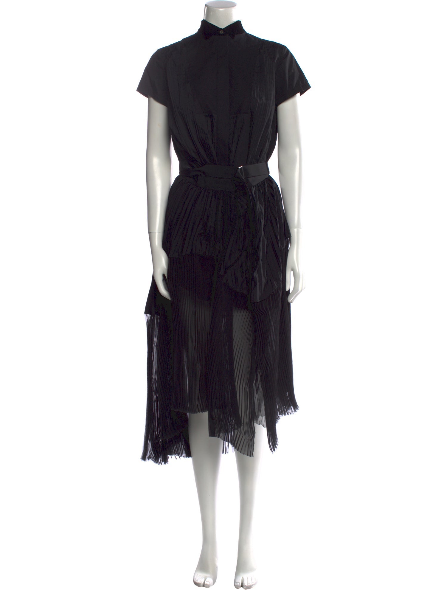 Sacai Printed Midi Length Dress