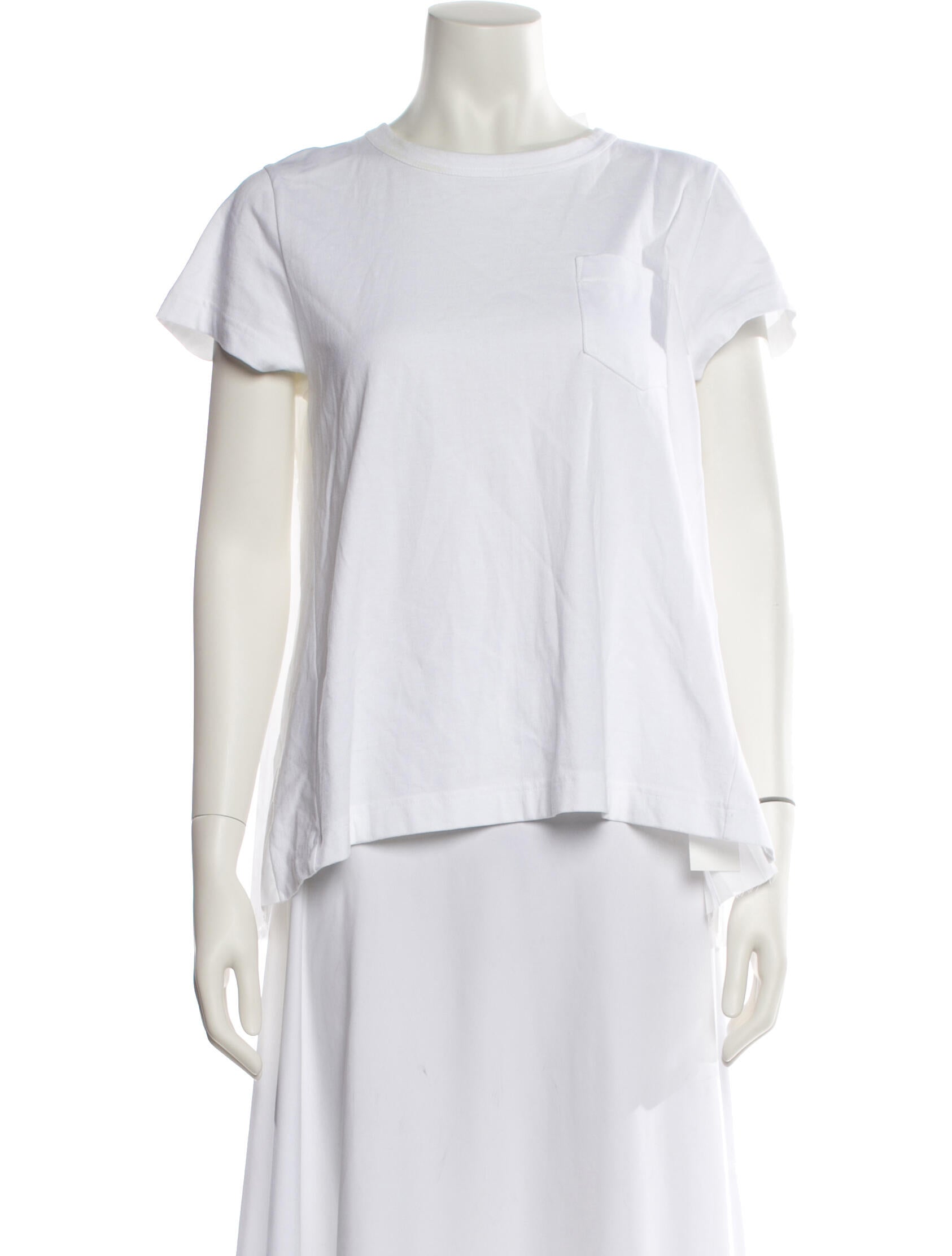 Sacai Crew Neck Short Sleeve T-Shirt