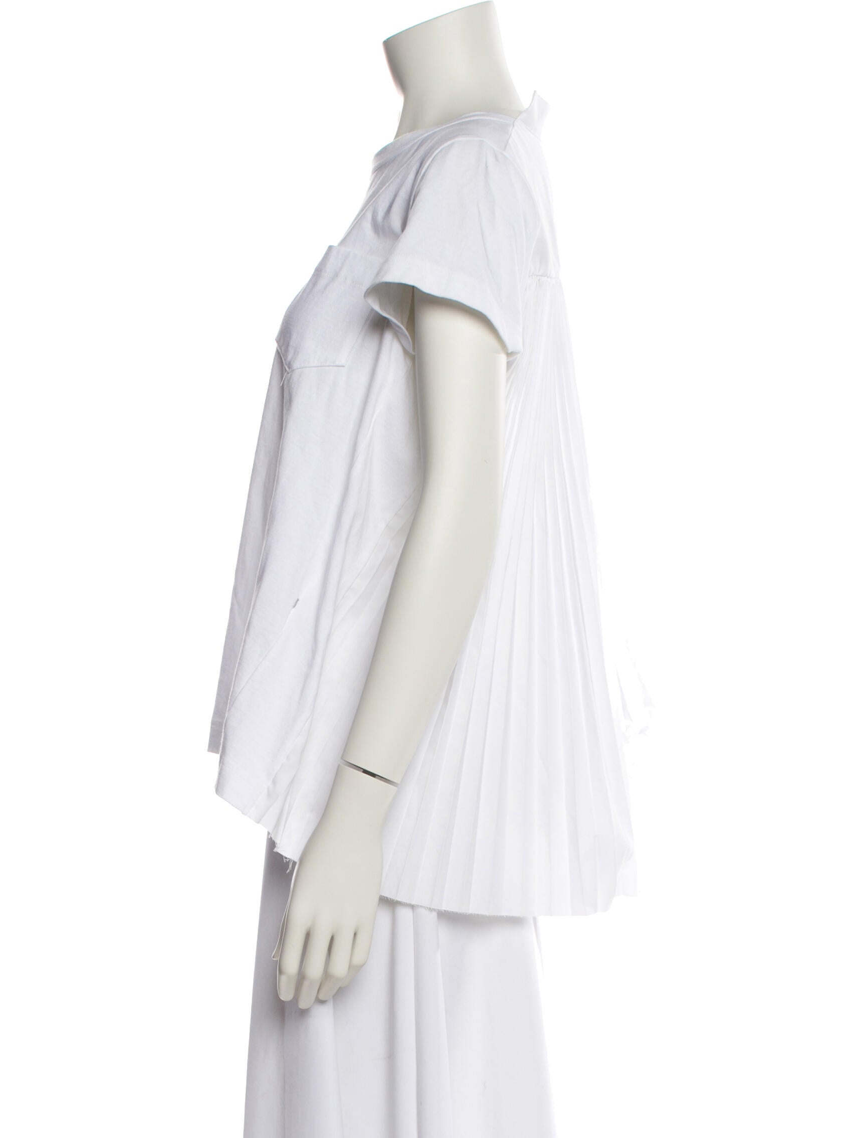 Sacai Crew Neck Short Sleeve T-Shirt