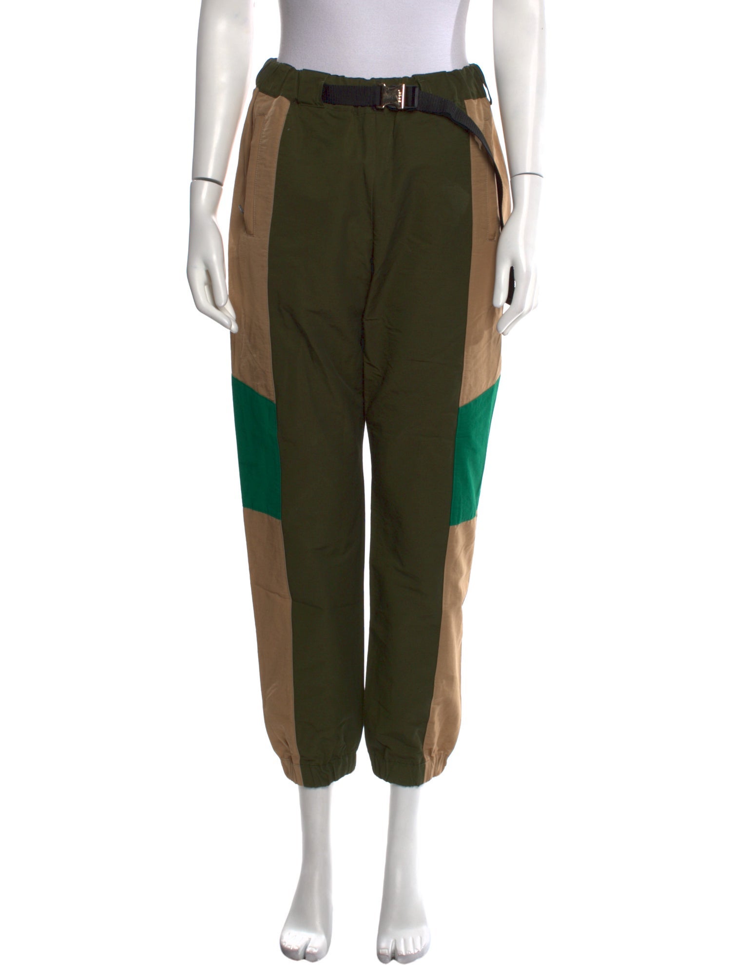 Sacai Colorblock Pattern Skinny Leg Pants
