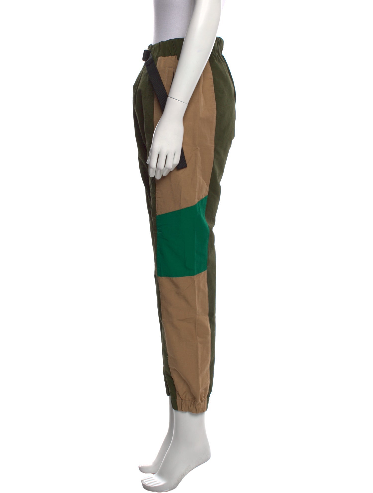 Sacai Colorblock Pattern Skinny Leg Pants