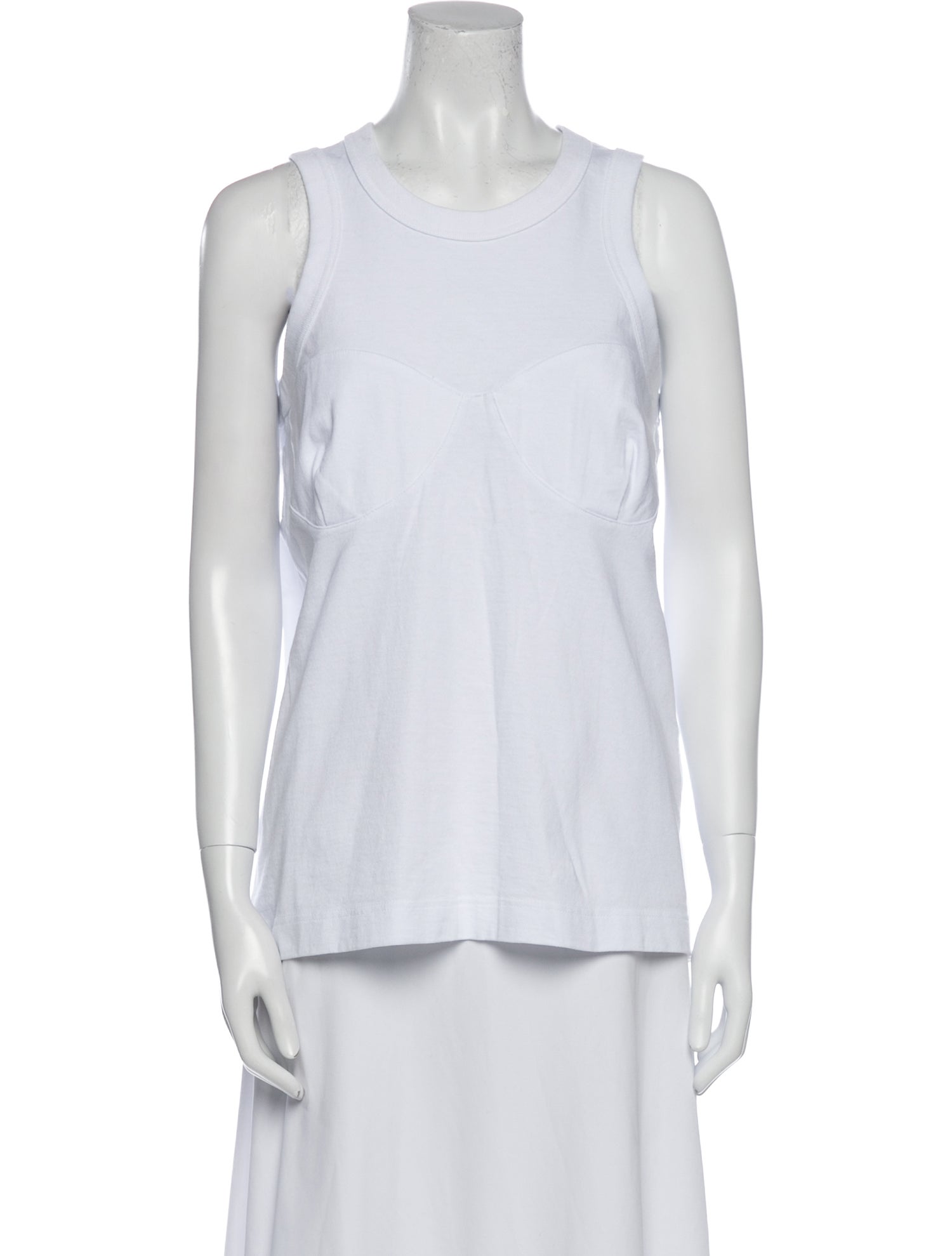 Sacai Scoop Neck Sleeveless Top