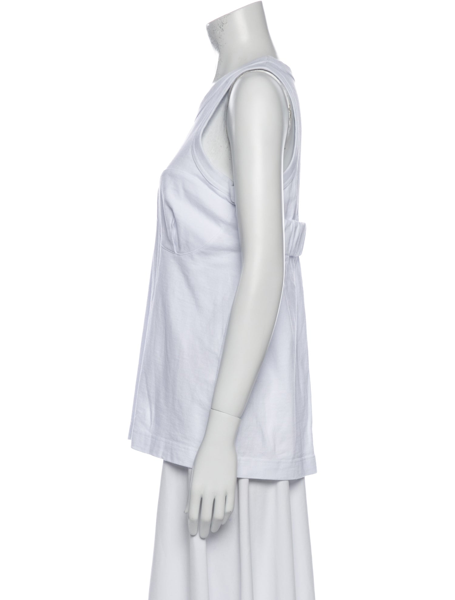 Sacai Scoop Neck Sleeveless Top