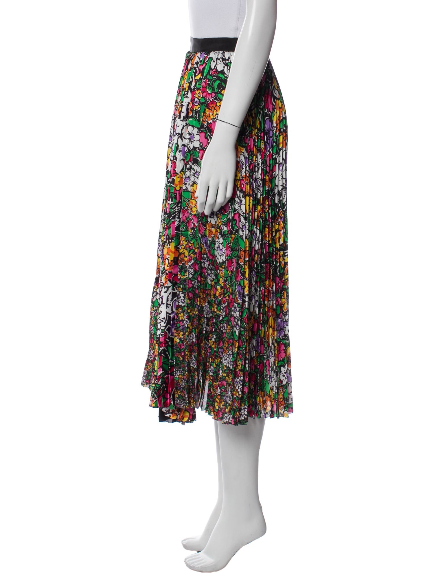 Sacai Floral Print Midi Length Skirt
