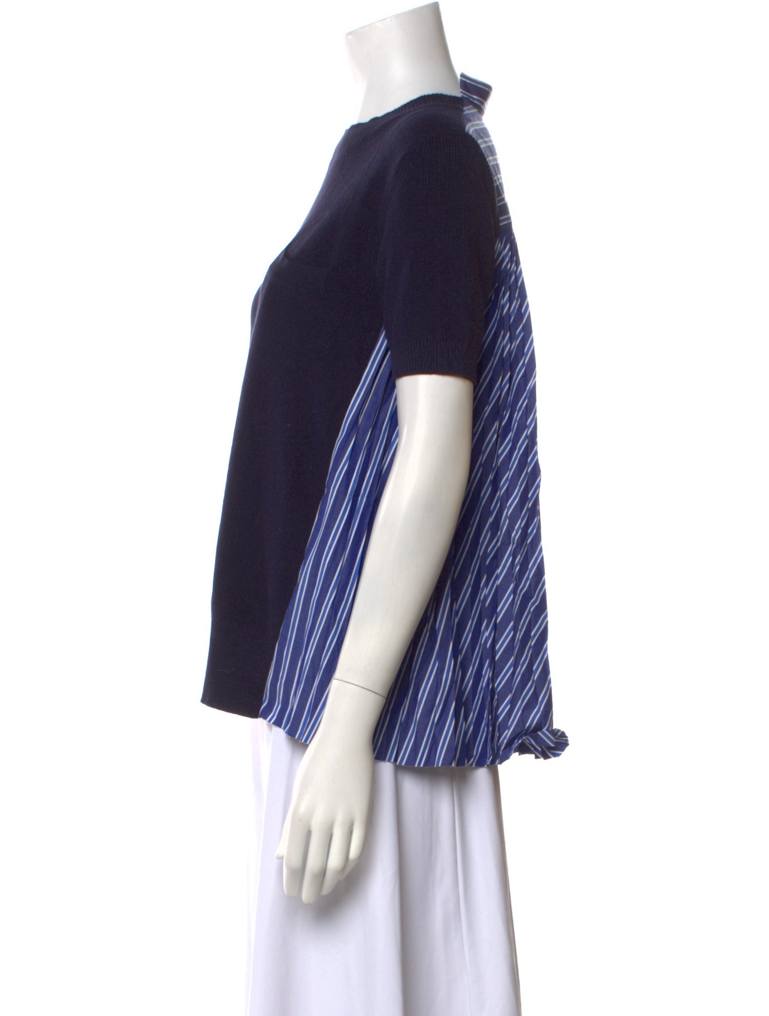 Sacai Crew Neck Short Sleeve Top