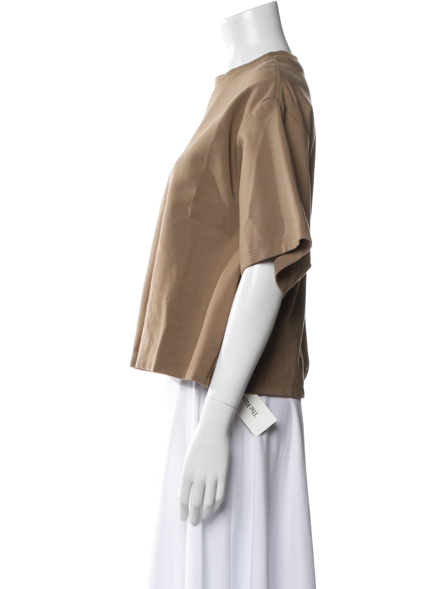 Sacai Crew Neck Short Sleeve Crop Top