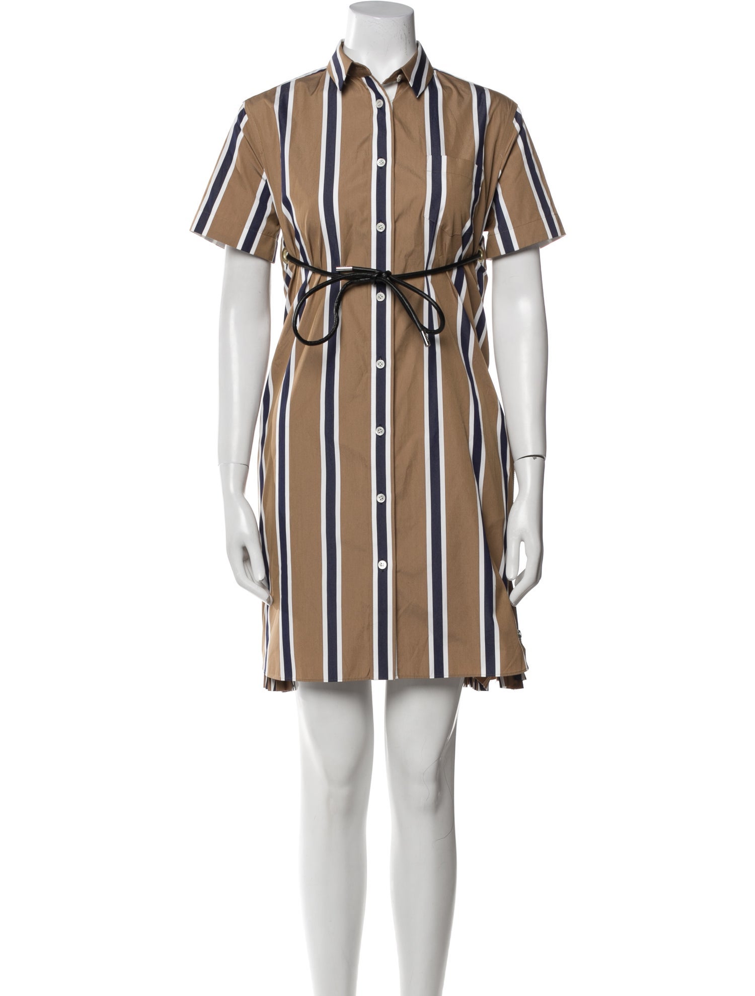 Sacai Striped Knee-Length Dress w/ Tags