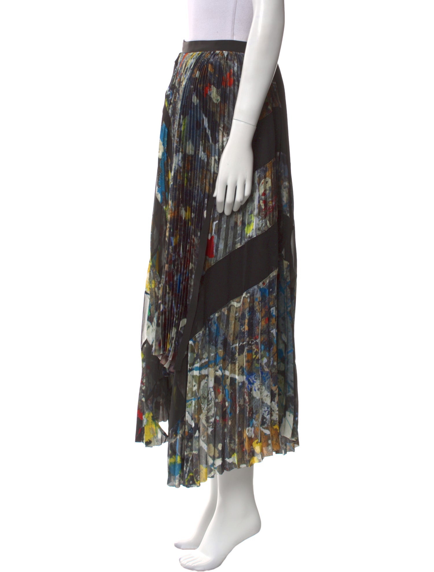 Sacai Printed Midi Length Skirt